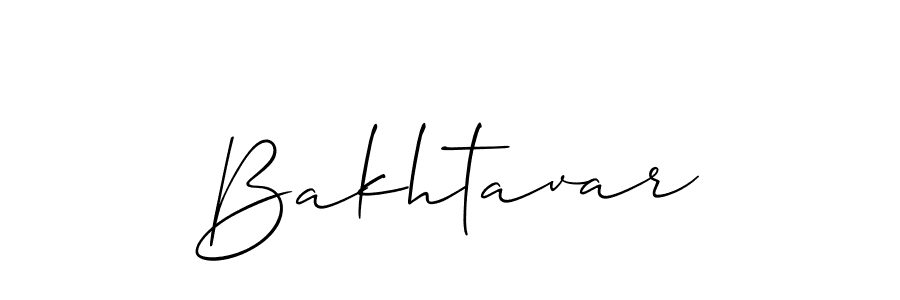 Design your own signature with our free online signature maker. With this signature software, you can create a handwritten (Allison_Script) signature for name Bakhtavar. Bakhtavar signature style 2 images and pictures png