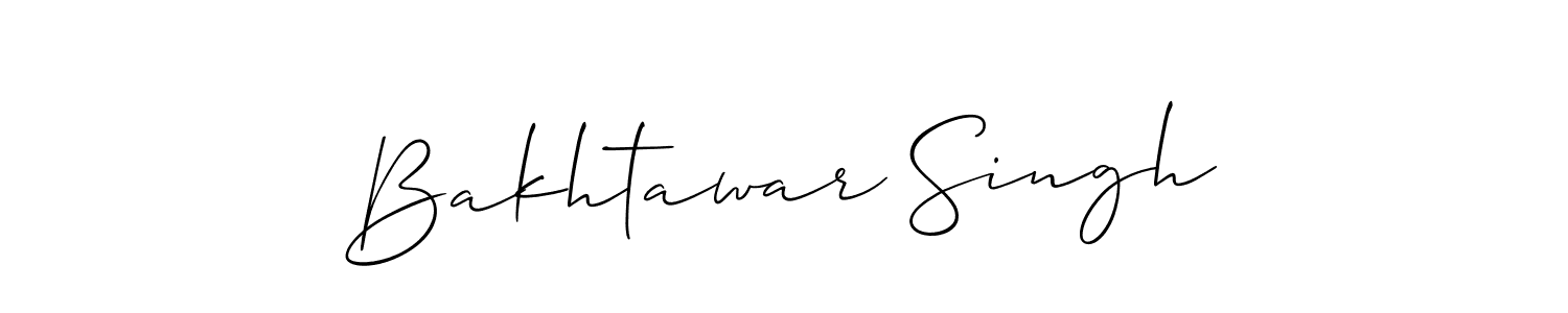 Create a beautiful signature design for name Bakhtawar Singh. With this signature (Allison_Script) fonts, you can make a handwritten signature for free. Bakhtawar Singh signature style 2 images and pictures png