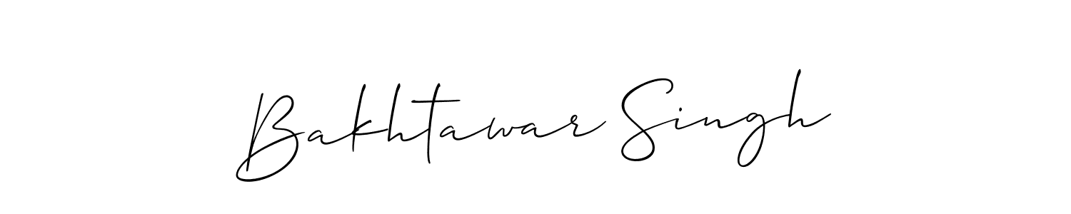 How to make Bakhtawar Singh name signature. Use Allison_Script style for creating short signs online. This is the latest handwritten sign. Bakhtawar Singh signature style 2 images and pictures png
