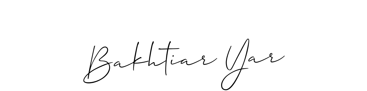 Once you've used our free online signature maker to create your best signature Allison_Script style, it's time to enjoy all of the benefits that Bakhtiar Yar name signing documents. Bakhtiar Yar signature style 2 images and pictures png