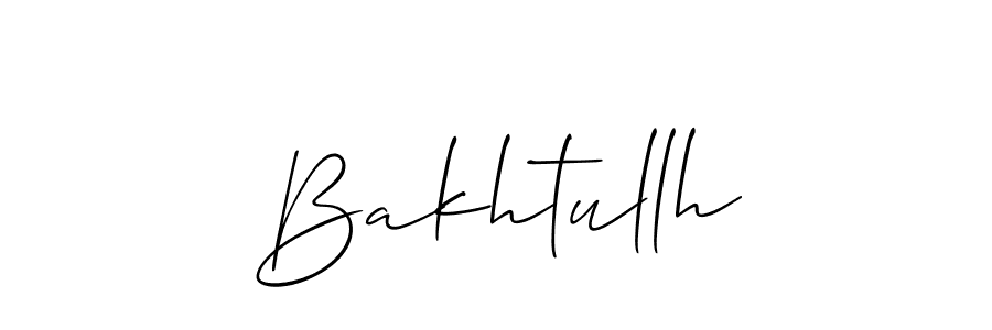 How to make Bakhtullh name signature. Use Allison_Script style for creating short signs online. This is the latest handwritten sign. Bakhtullh signature style 2 images and pictures png