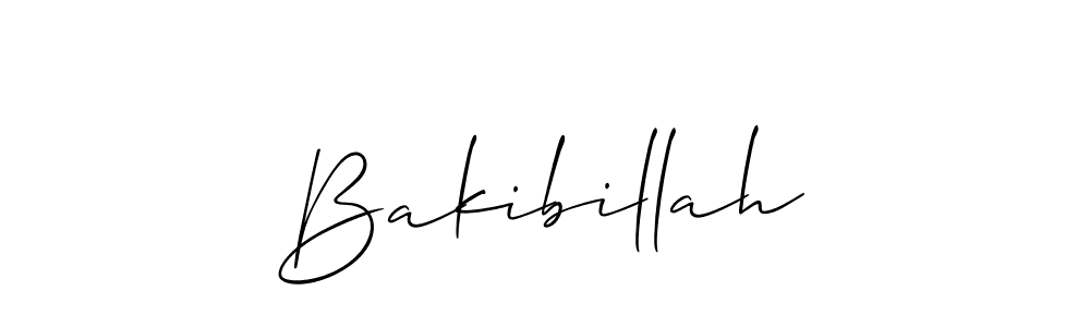 Also we have Bakibillah name is the best signature style. Create professional handwritten signature collection using Allison_Script autograph style. Bakibillah signature style 2 images and pictures png