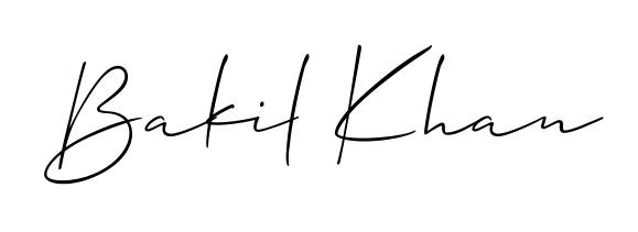 Looking for an artistic signature for Bakil Khan? The Allison_Script calligraphy style gives a sophisticated flow suitable for business cards and emails. Bakil Khan signature style 2 images and pictures png
