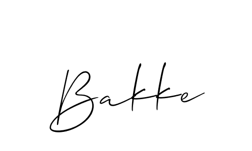 Best and Professional Signature Style for Bakke. Allison_Script Best Signature Style Collection. Bakke signature style 2 images and pictures png