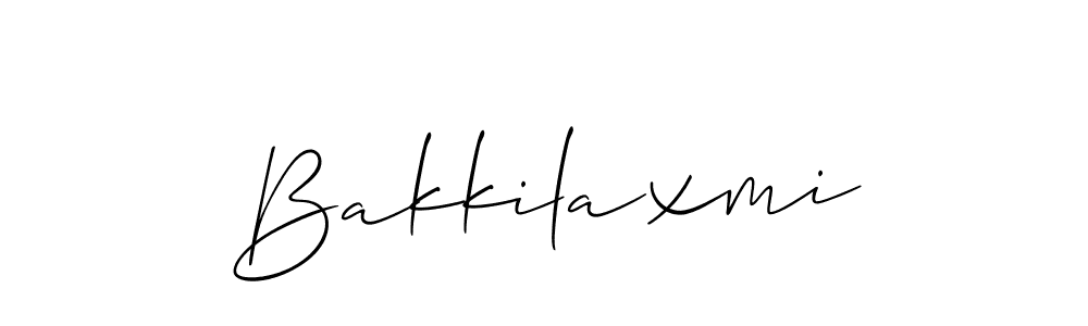 Make a short Bakkilaxmi signature style. Manage your documents anywhere anytime using Allison_Script. Create and add eSignatures, submit forms, share and send files easily. Bakkilaxmi signature style 2 images and pictures png