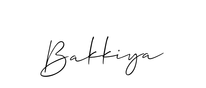 Make a beautiful signature design for name Bakkiya. Use this online signature maker to create a handwritten signature for free. Bakkiya signature style 2 images and pictures png