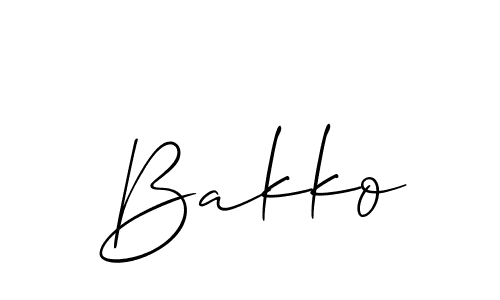 Once you've used our free online signature maker to create your best signature Allison_Script style, it's time to enjoy all of the benefits that Bakko name signing documents. Bakko signature style 2 images and pictures png