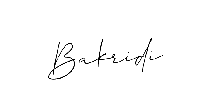 You should practise on your own different ways (Allison_Script) to write your name (Bakridi) in signature. don't let someone else do it for you. Bakridi signature style 2 images and pictures png