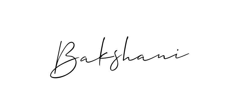 Best and Professional Signature Style for Bakshani. Allison_Script Best Signature Style Collection. Bakshani signature style 2 images and pictures png