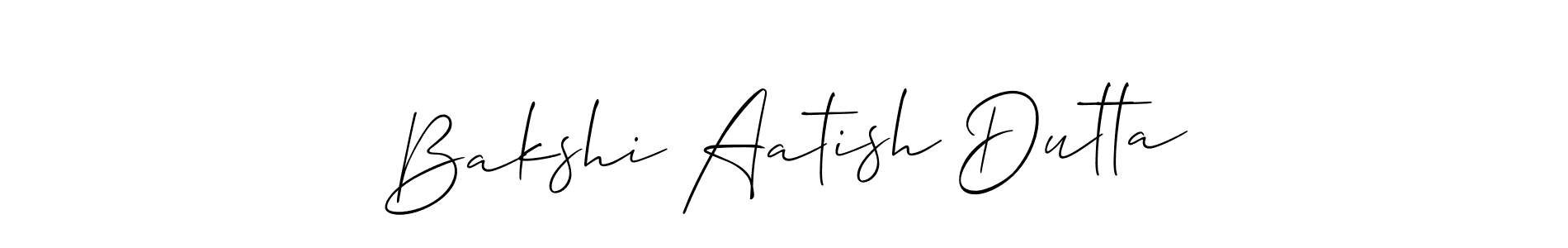 Make a beautiful signature design for name Bakshi Aatish Dutta. Use this online signature maker to create a handwritten signature for free. Bakshi Aatish Dutta signature style 2 images and pictures png