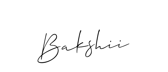 How to make Bakshii name signature. Use Allison_Script style for creating short signs online. This is the latest handwritten sign. Bakshii signature style 2 images and pictures png