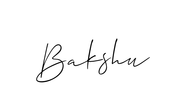 The best way (Allison_Script) to make a short signature is to pick only two or three words in your name. The name Bakshu include a total of six letters. For converting this name. Bakshu signature style 2 images and pictures png