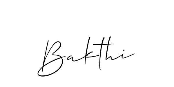 Also You can easily find your signature by using the search form. We will create Bakthi name handwritten signature images for you free of cost using Allison_Script sign style. Bakthi signature style 2 images and pictures png