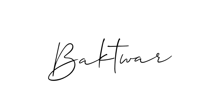 if you are searching for the best signature style for your name Baktwar. so please give up your signature search. here we have designed multiple signature styles  using Allison_Script. Baktwar signature style 2 images and pictures png