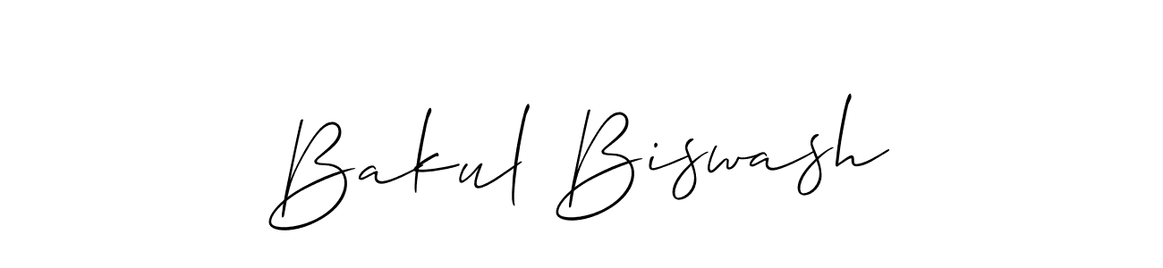 The best way (Allison_Script) to make a short signature is to pick only two or three words in your name. The name Bakul Biswash include a total of six letters. For converting this name. Bakul Biswash signature style 2 images and pictures png