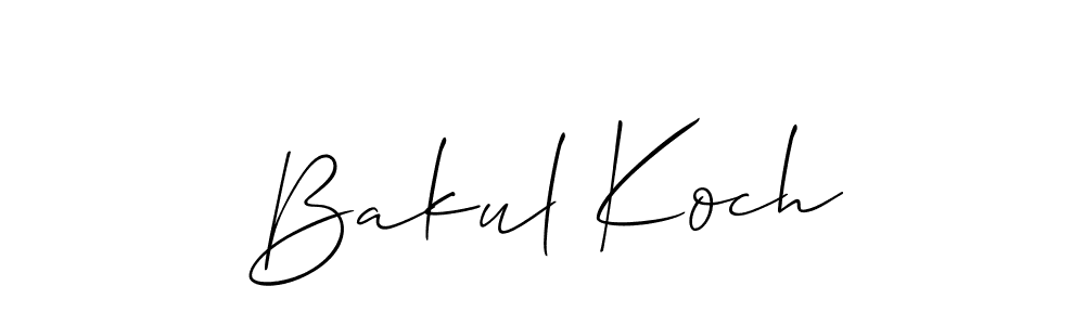 Check out images of Autograph of Bakul Koch name. Actor Bakul Koch Signature Style. Allison_Script is a professional sign style online. Bakul Koch signature style 2 images and pictures png
