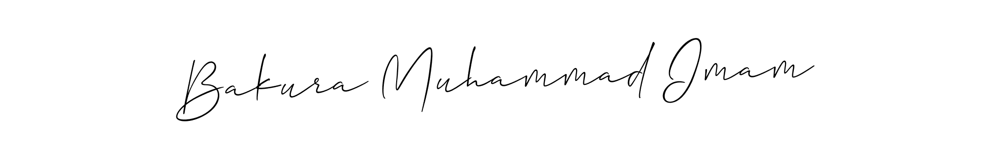 Also we have Bakura Muhammad Imam name is the best signature style. Create professional handwritten signature collection using Allison_Script autograph style. Bakura Muhammad Imam signature style 2 images and pictures png