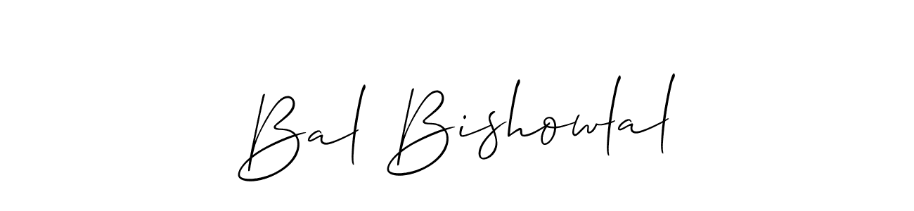 How to Draw Bal Bishowlal signature style? Allison_Script is a latest design signature styles for name Bal Bishowlal. Bal Bishowlal signature style 2 images and pictures png