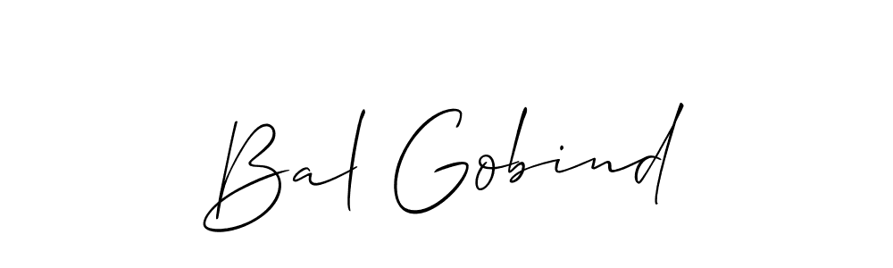 Also we have Bal Gobind name is the best signature style. Create professional handwritten signature collection using Allison_Script autograph style. Bal Gobind signature style 2 images and pictures png