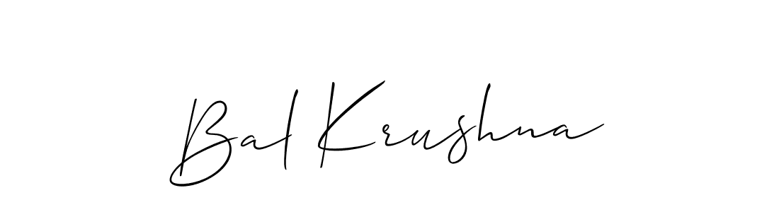 Create a beautiful signature design for name Bal Krushna. With this signature (Allison_Script) fonts, you can make a handwritten signature for free. Bal Krushna signature style 2 images and pictures png