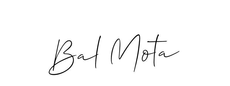 Once you've used our free online signature maker to create your best signature Allison_Script style, it's time to enjoy all of the benefits that Bal Mota name signing documents. Bal Mota signature style 2 images and pictures png