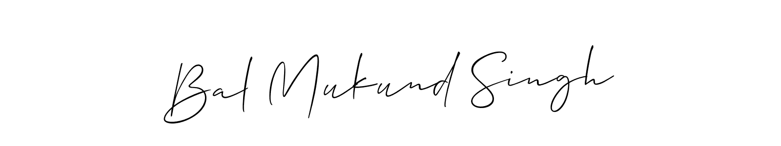 Check out images of Autograph of Bal Mukund Singh name. Actor Bal Mukund Singh Signature Style. Allison_Script is a professional sign style online. Bal Mukund Singh signature style 2 images and pictures png