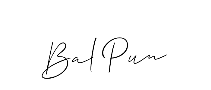 if you are searching for the best signature style for your name Bal Pun. so please give up your signature search. here we have designed multiple signature styles  using Allison_Script. Bal Pun signature style 2 images and pictures png