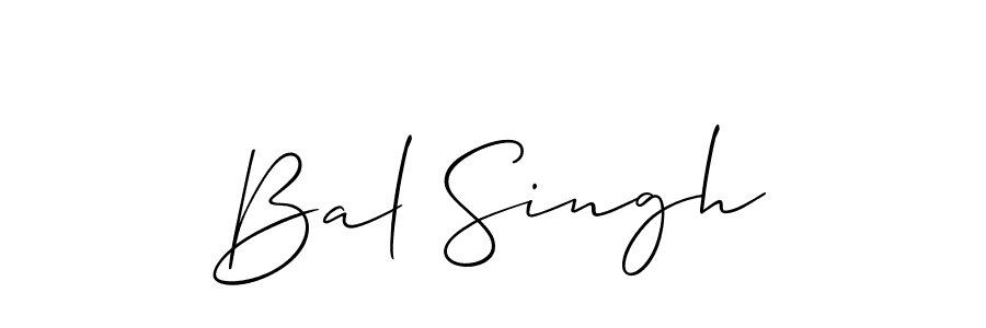 Allison_Script is a professional signature style that is perfect for those who want to add a touch of class to their signature. It is also a great choice for those who want to make their signature more unique. Get Bal Singh name to fancy signature for free. Bal Singh signature style 2 images and pictures png