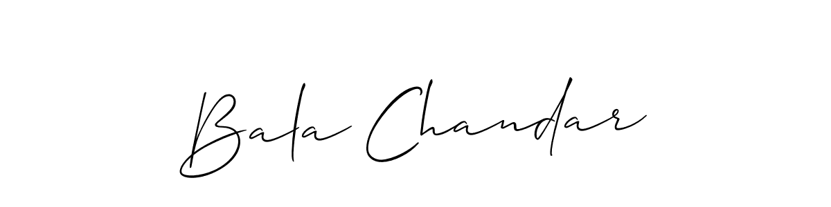 if you are searching for the best signature style for your name Bala Chandar. so please give up your signature search. here we have designed multiple signature styles  using Allison_Script. Bala Chandar signature style 2 images and pictures png