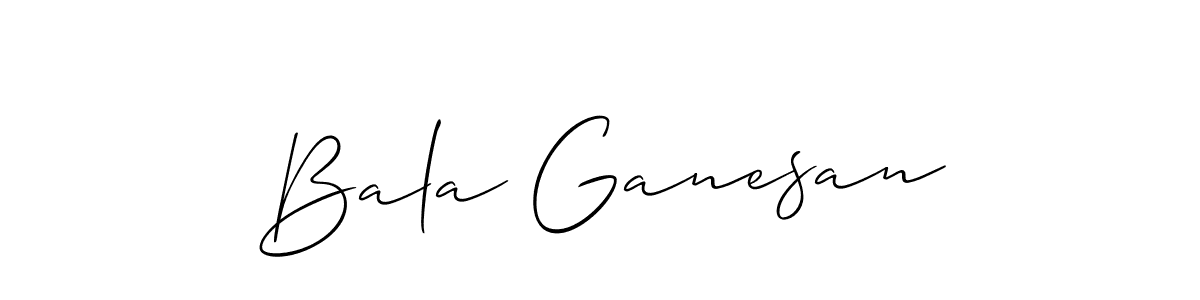 You should practise on your own different ways (Allison_Script) to write your name (Bala Ganesan) in signature. don't let someone else do it for you. Bala Ganesan signature style 2 images and pictures png