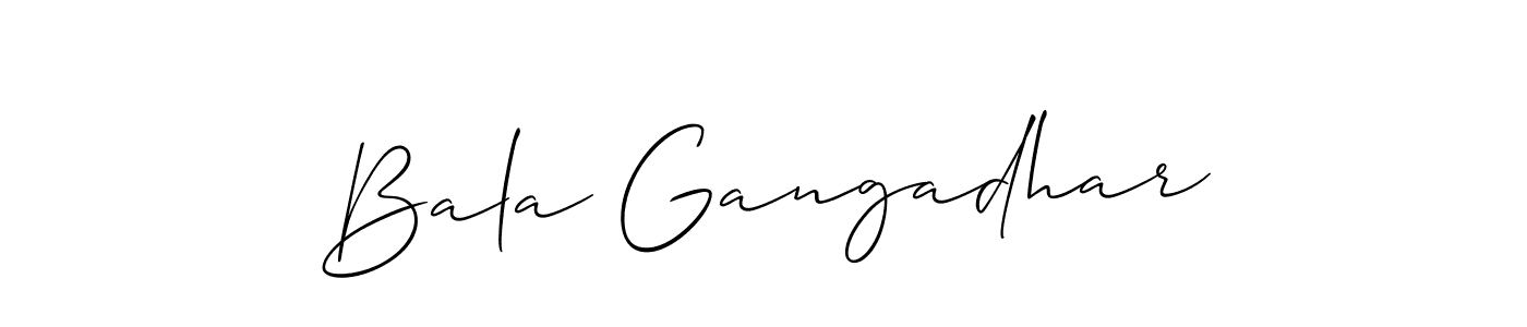 You should practise on your own different ways (Allison_Script) to write your name (Bala Gangadhar) in signature. don't let someone else do it for you. Bala Gangadhar signature style 2 images and pictures png