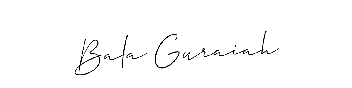 Make a beautiful signature design for name Bala Guraiah. Use this online signature maker to create a handwritten signature for free. Bala Guraiah signature style 2 images and pictures png