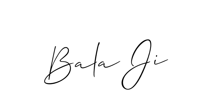 The best way (Allison_Script) to make a short signature is to pick only two or three words in your name. The name Bala Ji include a total of six letters. For converting this name. Bala Ji signature style 2 images and pictures png