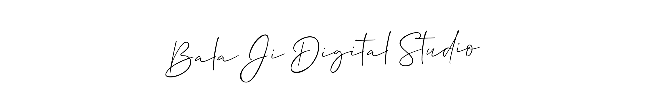 How to Draw Bala Ji Digital Studio signature style? Allison_Script is a latest design signature styles for name Bala Ji Digital Studio. Bala Ji Digital Studio signature style 2 images and pictures png