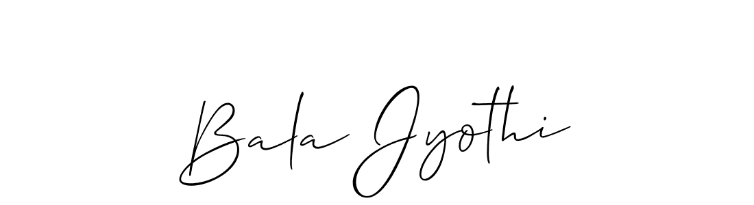 How to make Bala Jyothi signature? Allison_Script is a professional autograph style. Create handwritten signature for Bala Jyothi name. Bala Jyothi signature style 2 images and pictures png