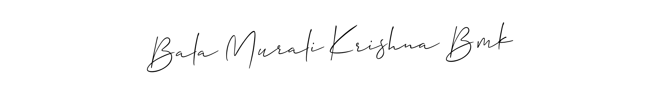 Make a short Bala Murali Krishna Bmk signature style. Manage your documents anywhere anytime using Allison_Script. Create and add eSignatures, submit forms, share and send files easily. Bala Murali Krishna Bmk signature style 2 images and pictures png