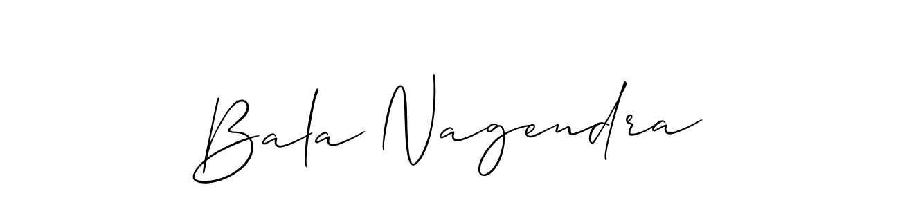 You should practise on your own different ways (Allison_Script) to write your name (Bala Nagendra) in signature. don't let someone else do it for you. Bala Nagendra signature style 2 images and pictures png