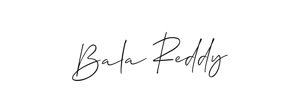 Make a beautiful signature design for name Bala Reddy. With this signature (Allison_Script) style, you can create a handwritten signature for free. Bala Reddy signature style 2 images and pictures png