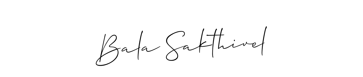 if you are searching for the best signature style for your name Bala Sakthivel. so please give up your signature search. here we have designed multiple signature styles  using Allison_Script. Bala Sakthivel signature style 2 images and pictures png