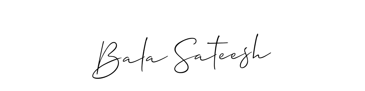 You should practise on your own different ways (Allison_Script) to write your name (Bala Sateesh) in signature. don't let someone else do it for you. Bala Sateesh signature style 2 images and pictures png