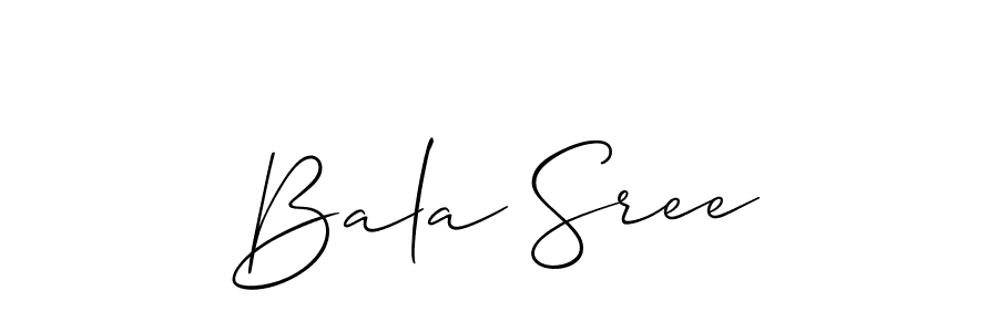 Also You can easily find your signature by using the search form. We will create Bala Sree name handwritten signature images for you free of cost using Allison_Script sign style. Bala Sree signature style 2 images and pictures png