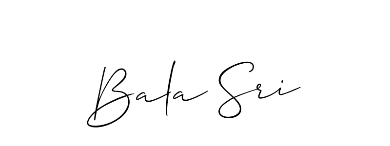 if you are searching for the best signature style for your name Bala Sri. so please give up your signature search. here we have designed multiple signature styles  using Allison_Script. Bala Sri signature style 2 images and pictures png