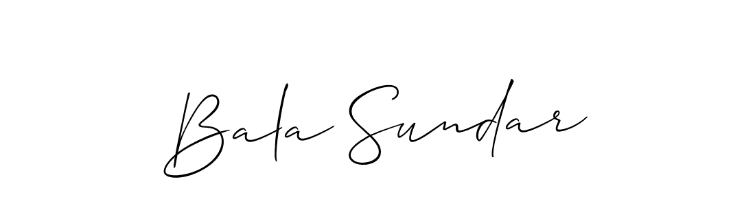 Make a short Bala Sundar signature style. Manage your documents anywhere anytime using Allison_Script. Create and add eSignatures, submit forms, share and send files easily. Bala Sundar signature style 2 images and pictures png