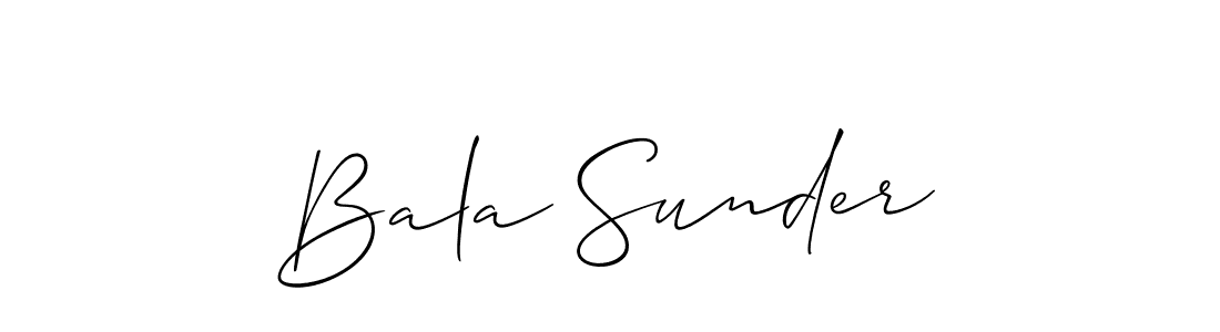 The best way (Allison_Script) to make a short signature is to pick only two or three words in your name. The name Bala Sunder include a total of six letters. For converting this name. Bala Sunder signature style 2 images and pictures png