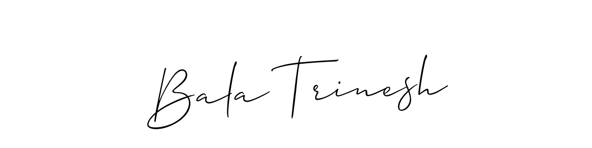 Make a beautiful signature design for name Bala Trinesh. Use this online signature maker to create a handwritten signature for free. Bala Trinesh signature style 2 images and pictures png