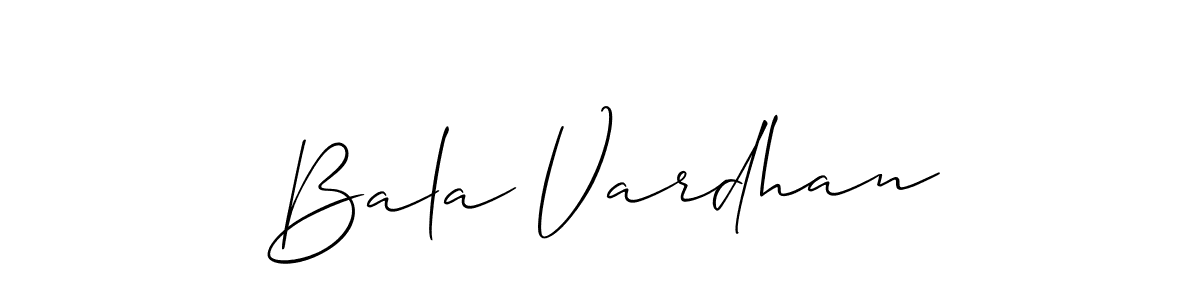 Bala Vardhan stylish signature style. Best Handwritten Sign (Allison_Script) for my name. Handwritten Signature Collection Ideas for my name Bala Vardhan. Bala Vardhan signature style 2 images and pictures png