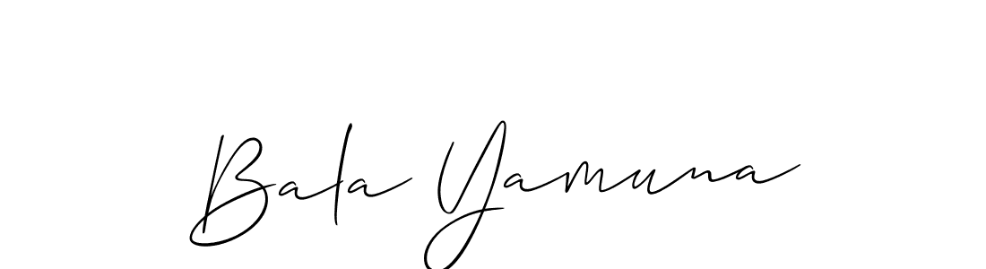 Make a short Bala Yamuna signature style. Manage your documents anywhere anytime using Allison_Script. Create and add eSignatures, submit forms, share and send files easily. Bala Yamuna signature style 2 images and pictures png