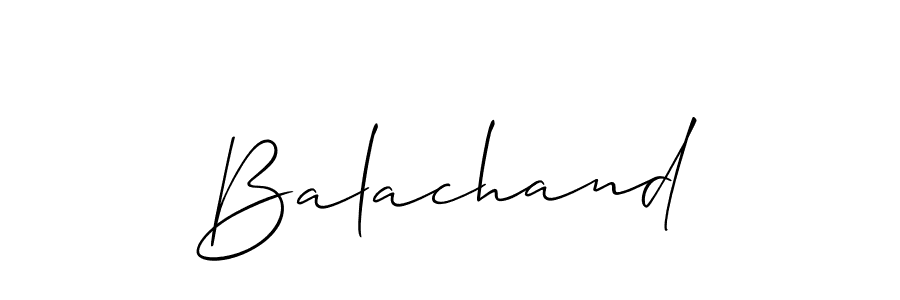 Make a beautiful signature design for name Balachand. With this signature (Allison_Script) style, you can create a handwritten signature for free. Balachand signature style 2 images and pictures png