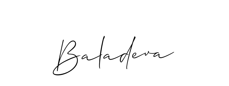 Also You can easily find your signature by using the search form. We will create Baladeva name handwritten signature images for you free of cost using Allison_Script sign style. Baladeva signature style 2 images and pictures png