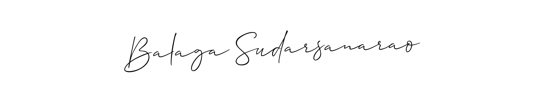 Also You can easily find your signature by using the search form. We will create Balaga Sudarsanarao name handwritten signature images for you free of cost using Allison_Script sign style. Balaga Sudarsanarao signature style 2 images and pictures png